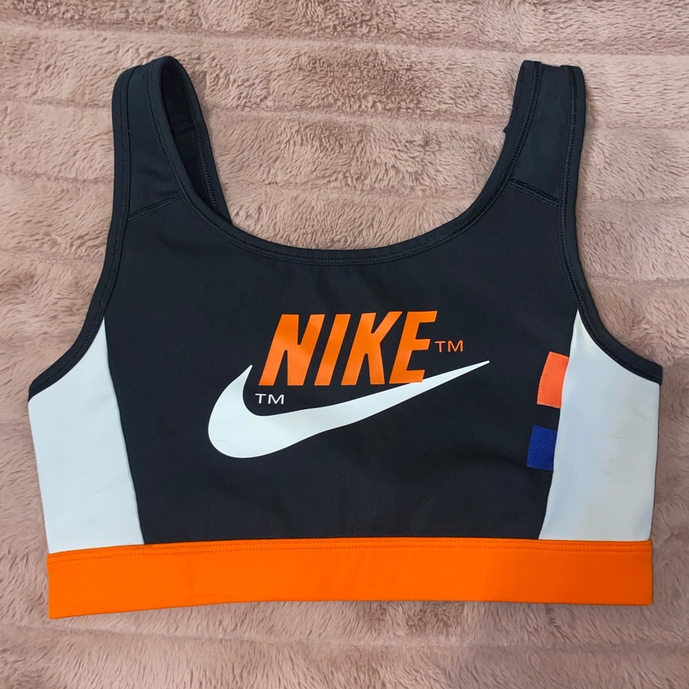 Orange and Black, Nike Dri-Fit Sports bra